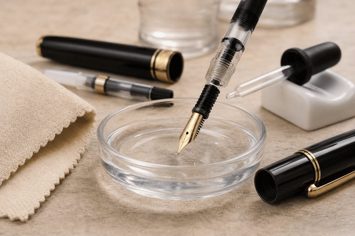 Nettoyer un stylo plume sans l’abîmer