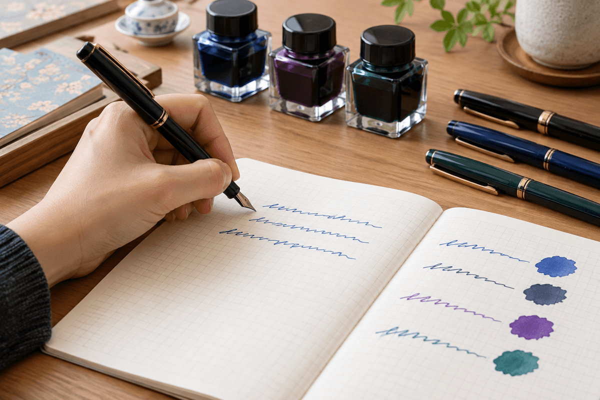 Stylo pour gaucher : ce que les encres japonaises changent