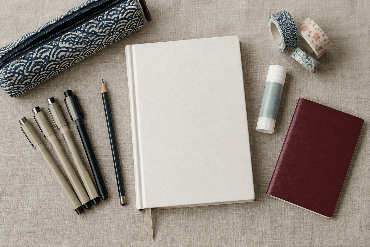Préparer son carnet : papier, outils et matériel essentiel